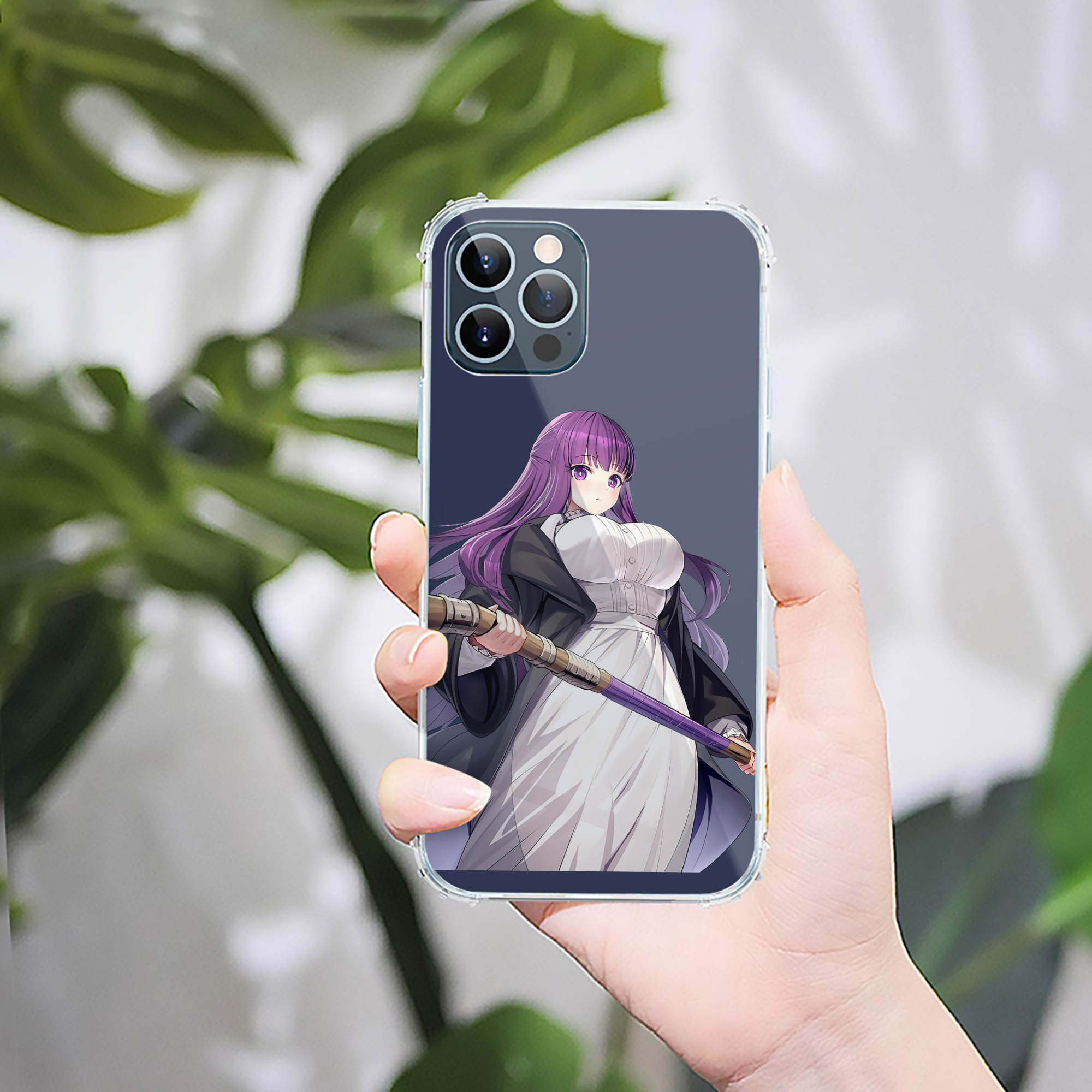 （画像用） 葬送のフリーレン Frieren 【iPhone 12シリーズ対応】透明スマホケース（クリアソフトケース）